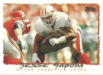 Jesse Sapolu San Francisco 49ers 1995 Topps NFL #205